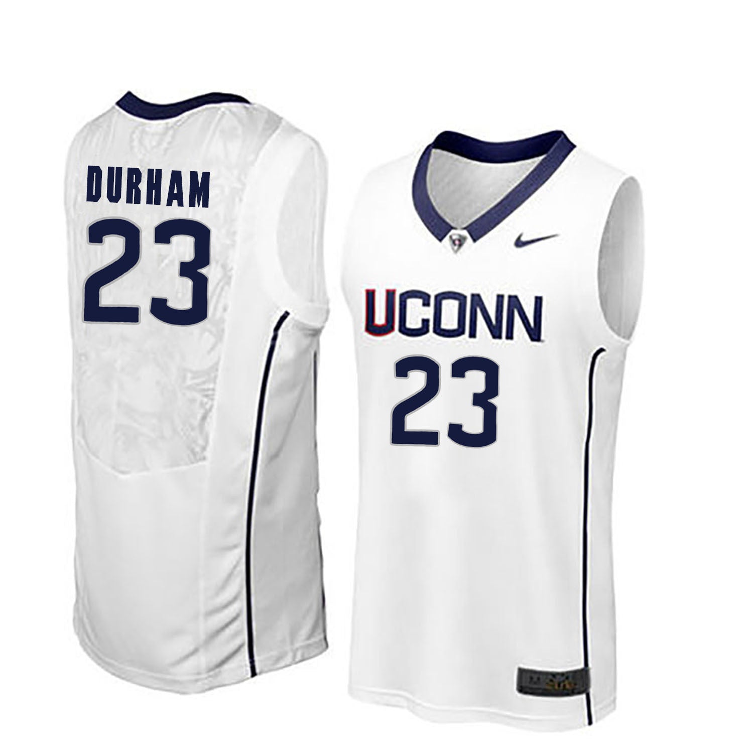 Juwan Durham 23 Men White College Football Jersey football jersey product view 1
