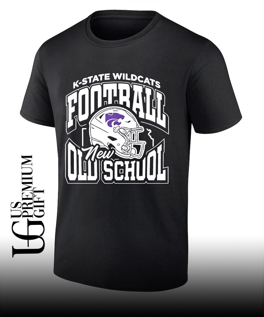 K-State Wildcats Football New Old School helmet shirt Unisex T-shirt, Sweatshirt, Hoodie, Long Sleeve Tee - T-Shirt, Sweatshirt, Hoodie