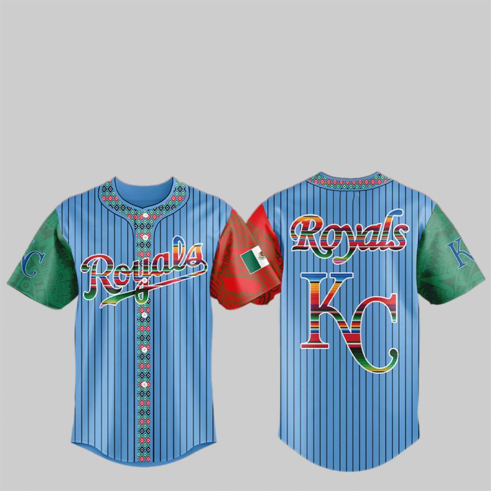 KC Royals Mexican Heritage Night 2025 Jersey - Grishko.com baseball jersey product view 1