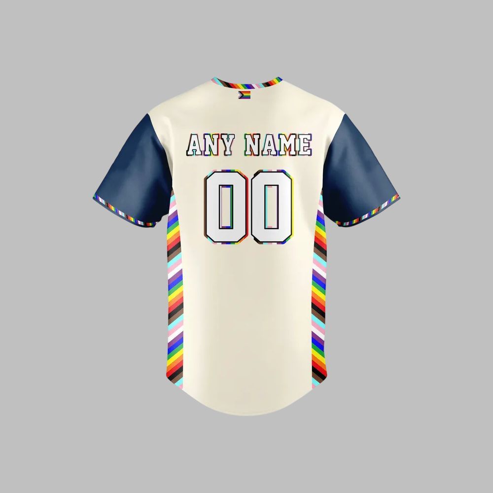 KC Royals Pride Month 2025 Jersey baseball jersey product view 3