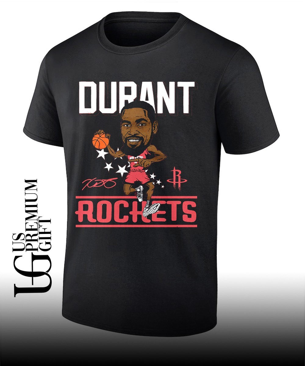 KD Kevin Durant Houston Rockets holding basketball 2026 NBA caricature shirt Unisex T-shirt, Sweatshirt, Hoodie, Long Sleeve Tee - T-Shirt, Sweatshirt, Hoodie