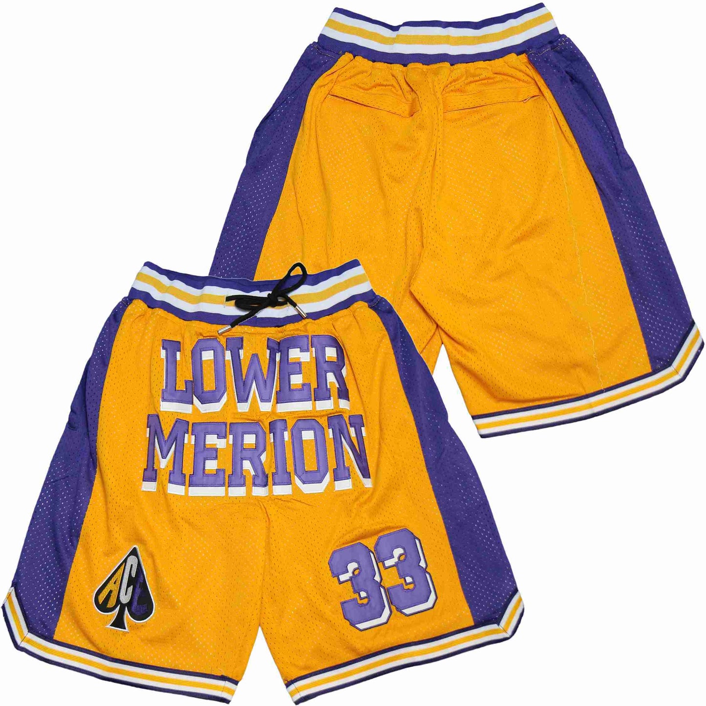 KOBE YELLO #33 WPURPLE SHORTS College Football Jersey football jersey product view 1