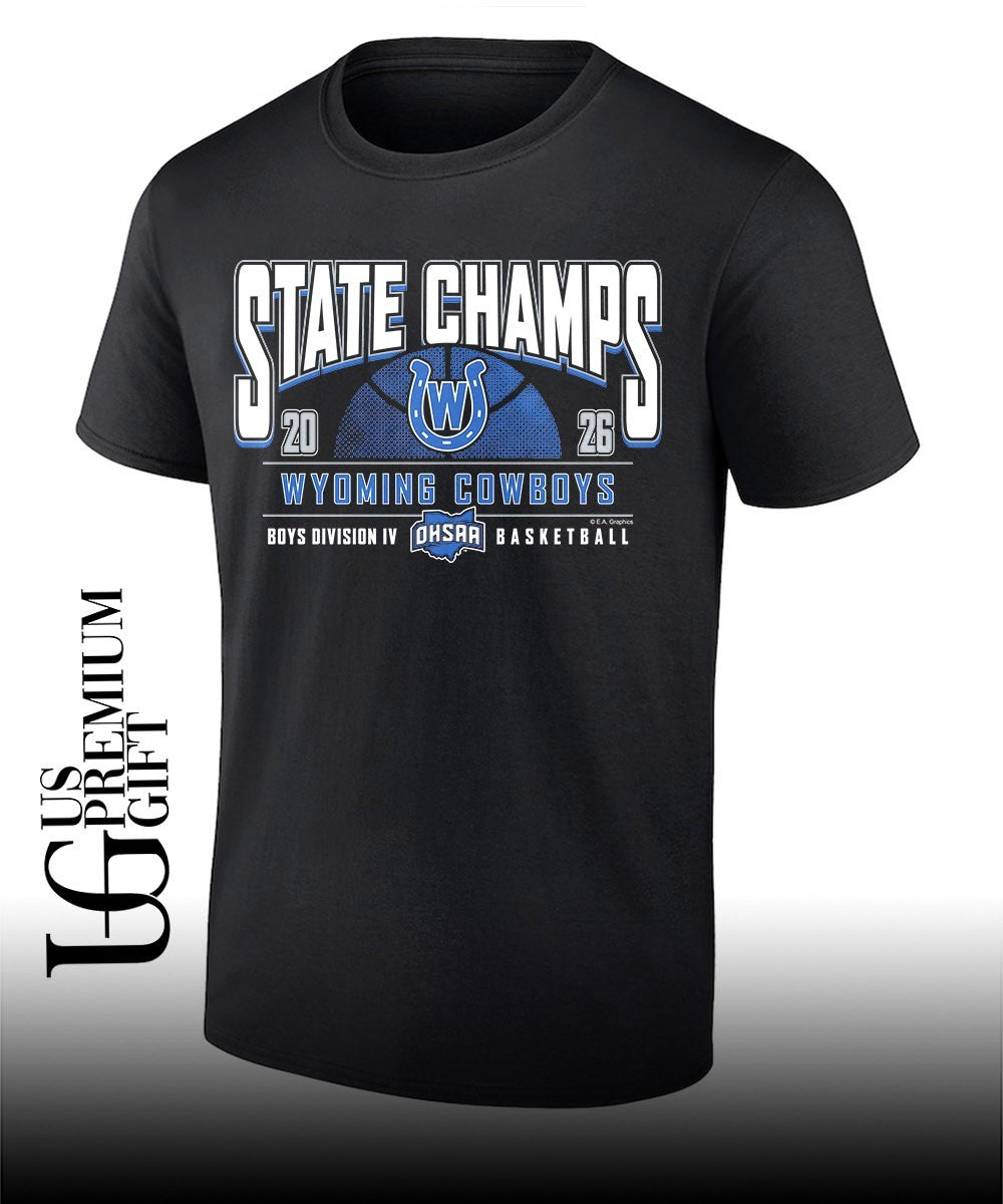 Wyoming Cowboys 2026 OHSAA Boys Basketball D4 State Champions shirt Unisex T-shirt, Sweatshirt, Hoodie, Long Sleeve Tee - T-Shirt, Sweatshirt, Hoodie