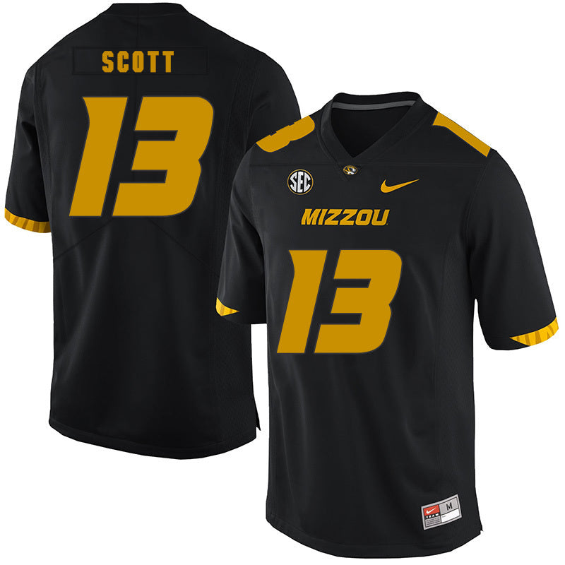 Kam Scott 13 Black College Football Jersey football jersey product view 1
