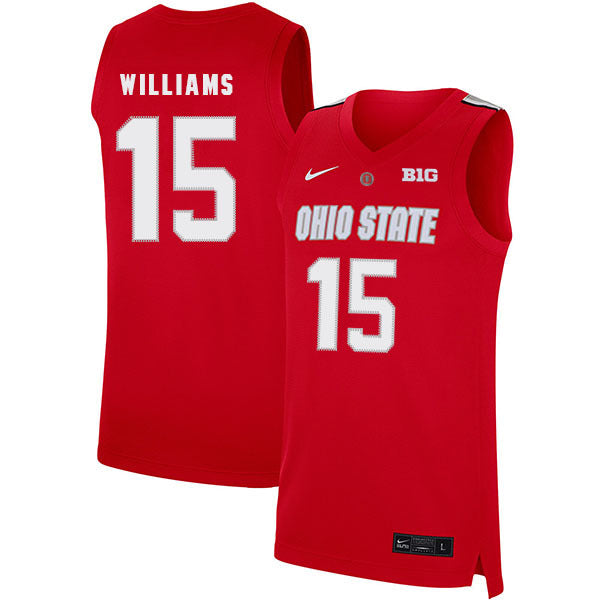 Kam Williams 15 Scarlet College Football Jersey football jersey product view 1