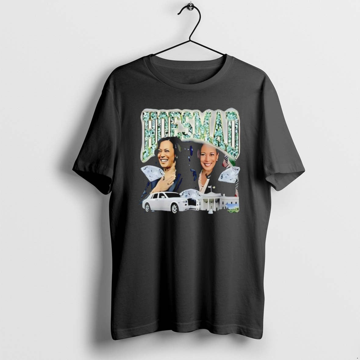 Kamala Harris Hoesmad Diamond Graphic T Shirts Unisex T-shirt, Sweatshirt, Hoodie, Long Sleeve Tee - T-Shirt, Sweatshirt, Hoodie