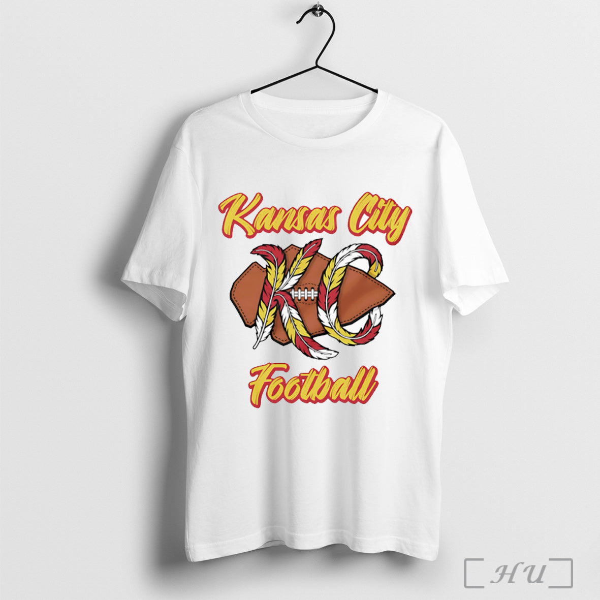 Kansas City Football Feathers T Shirt Unisex T-shirt, Sweatshirt, Hoodie, Long Sleeve Tee - T-Shirt, Sweatshirt, Hoodie