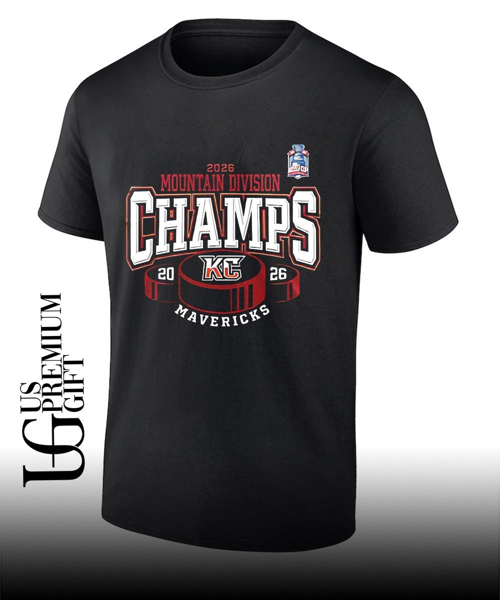 Kansas City Mavericks 2026 Mountain Division Champions shirt Unisex T-shirt, Sweatshirt, Hoodie, Long Sleeve Tee - T-Shirt, Sweatshirt, Hoodie