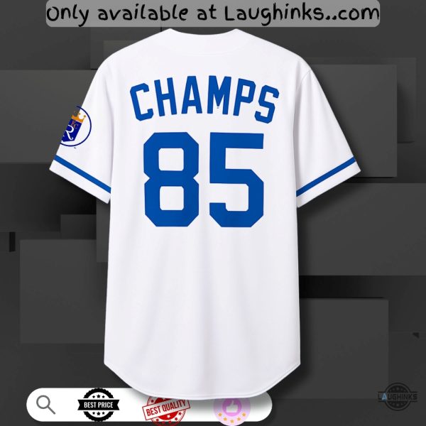 Kansas City Royals 85 Championship Replica Baseball Jersey Shirt Giveaway July 28Th baseball jersey product view 1