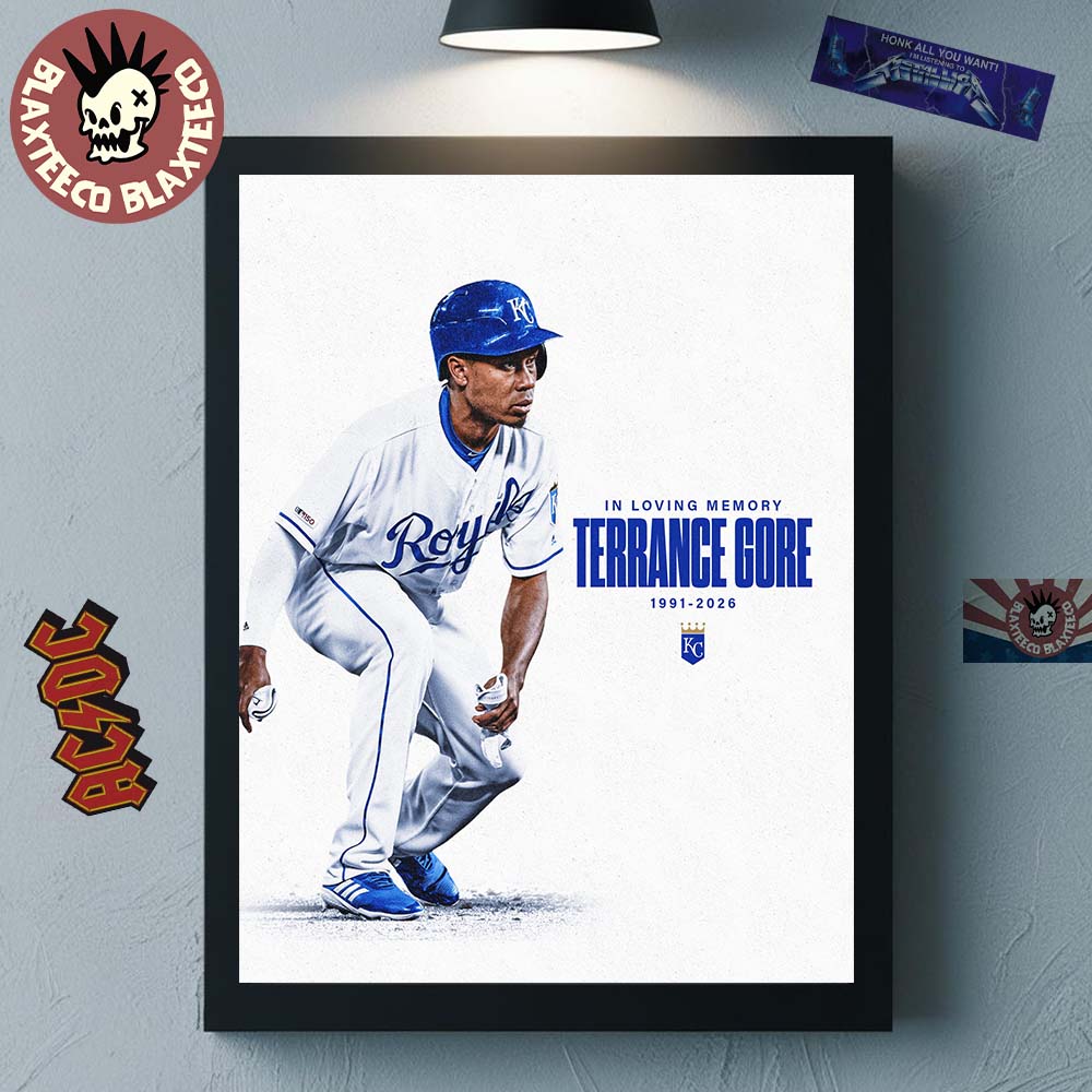 Kansas City Royals Rest In Peace Terrance Gore RIP In Loving Memory 1991 2026 Poster Unisex T-shirt, Sweatshirt, Hoodie, Long Sleeve Tee - T-Shirt, Sweatshirt, Hoodie