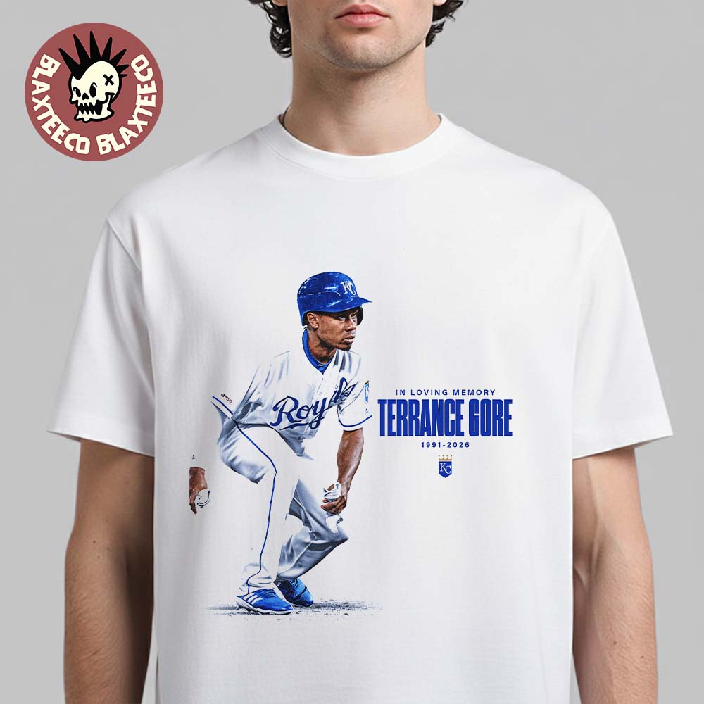 Kansas City Royals Rest In Peace Terrance Gore RIP In Loving Memory 1991 2026 T-Shirt Unisex T-shirt, Sweatshirt, Hoodie, Long Sleeve Tee - T-Shirt, Sweatshirt, Hoodie