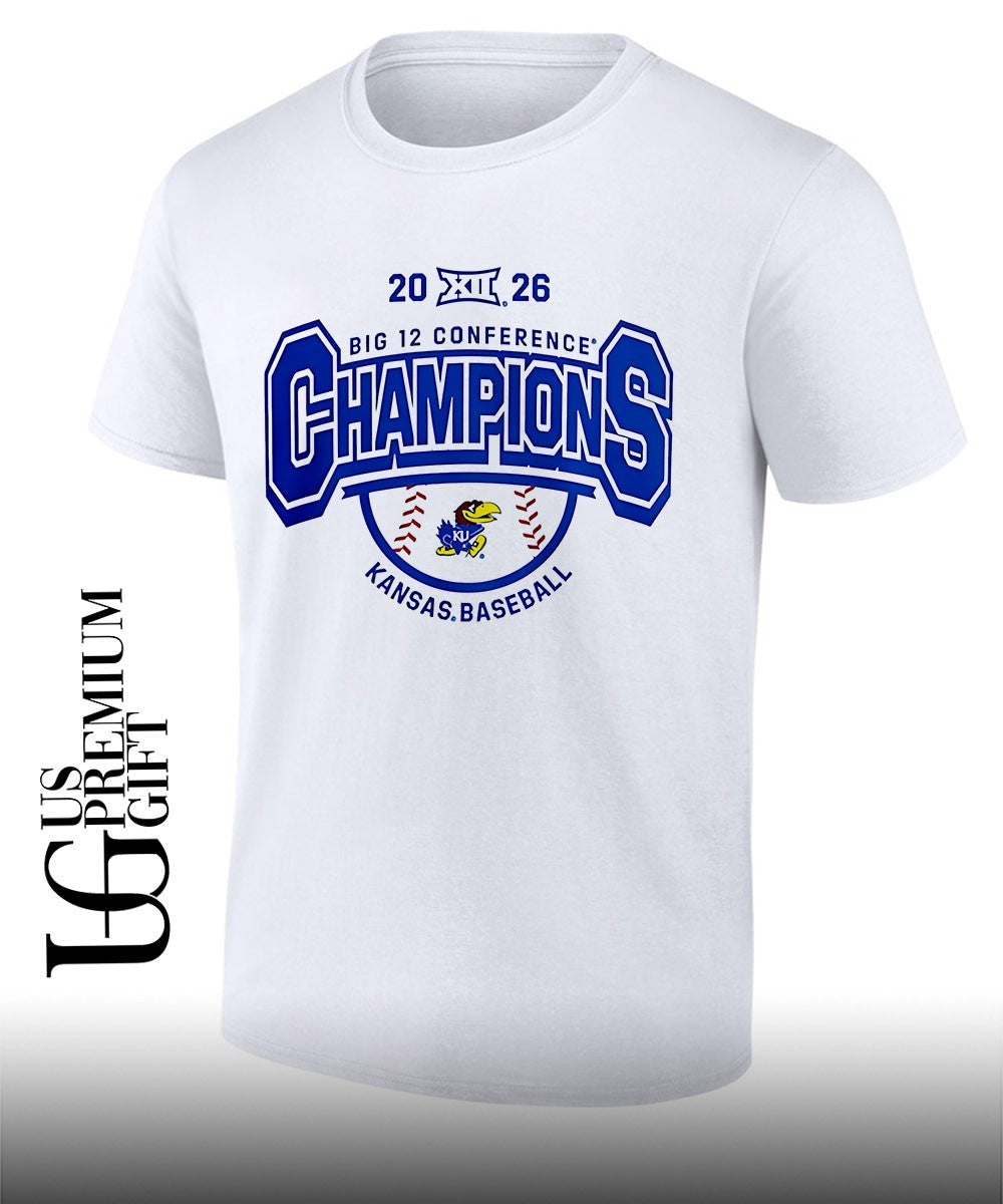 Kansas Jayhawks Baseball Big 12 Conference Champions 2026 shirt Unisex T-shirt, Sweatshirt, Hoodie, Long Sleeve Tee - T-Shirt, Sweatshirt, Hoodie