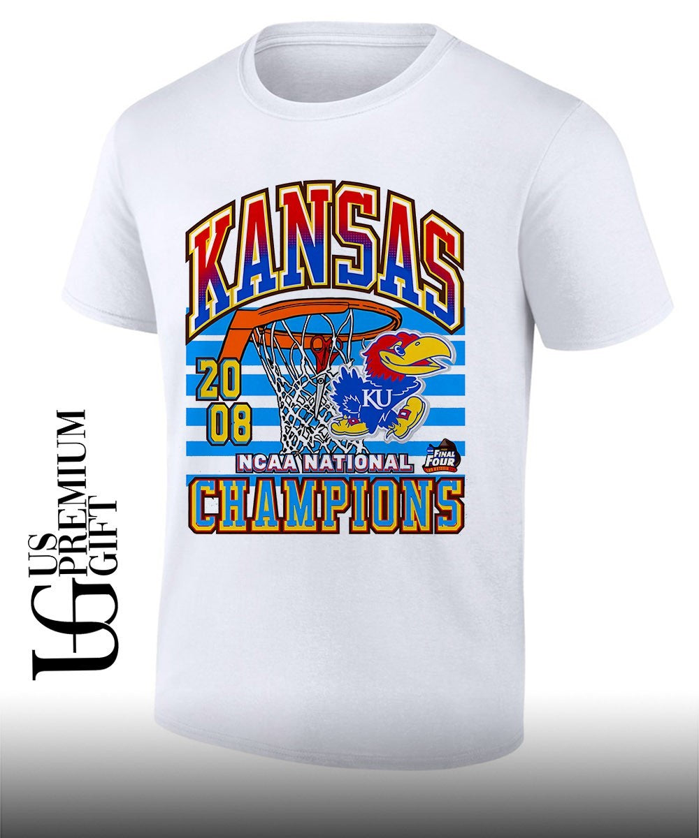 Kansas Jayhawks basketball NCAA National Champions Final Four 2008 shirt Unisex T-shirt, Sweatshirt, Hoodie, Long Sleeve Tee - T-Shirt, Sweatshirt, Hoodie