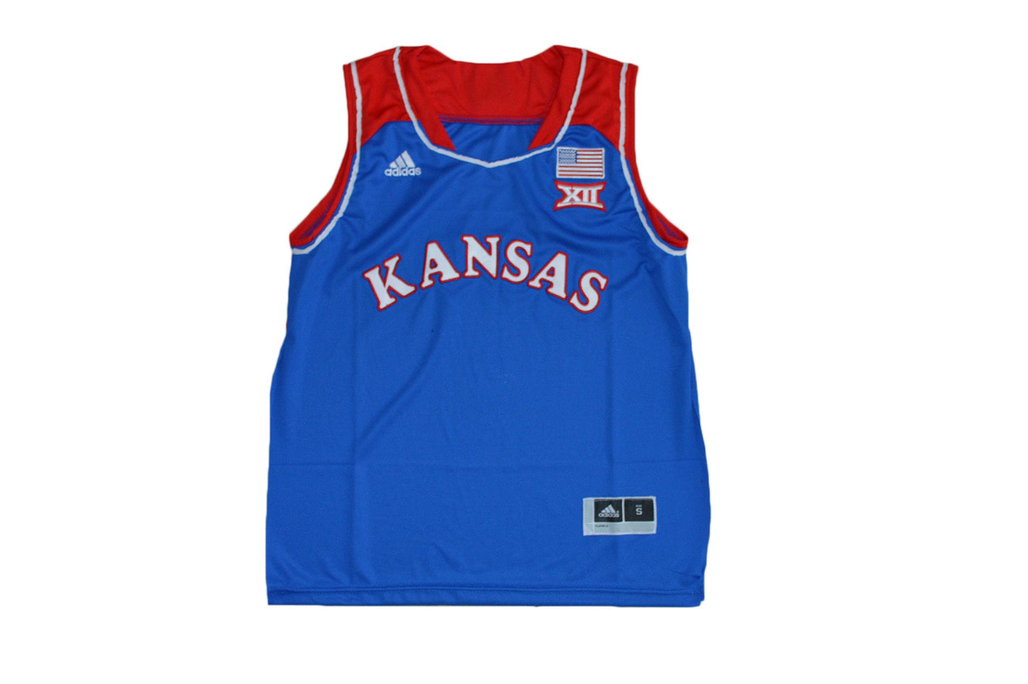 Kansas Basketball Youth Blank Blue Front College Football Jersey football jersey product view 1