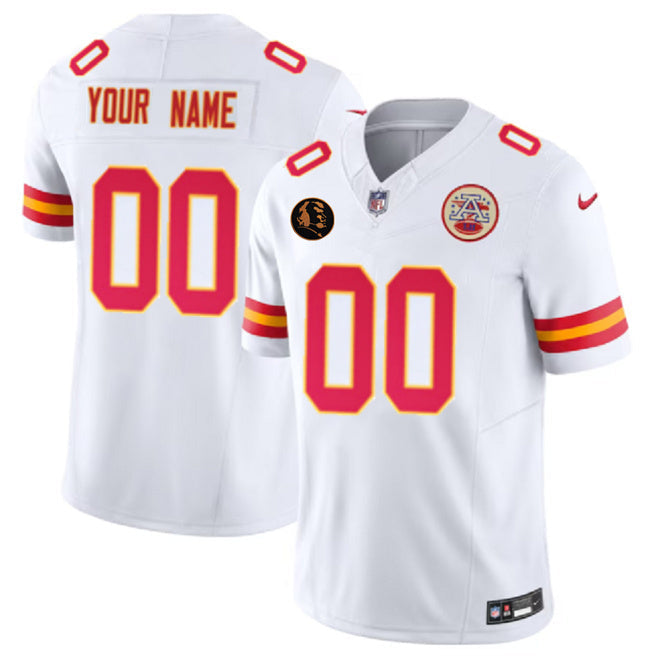 Kansas City Chiefs Active Player Custom White 2025 F.U.S.E. John Madden Patch Football Jersey football jersey product view 1