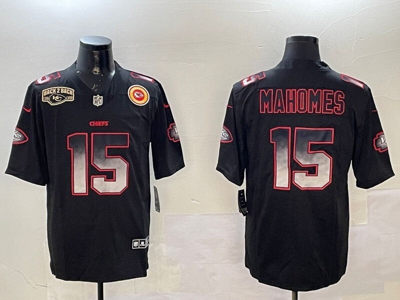 Kansas City Chiefs #15 Patrick Mahomes Chiefs Adult Style 2 Football Jersey football jersey product view 1
