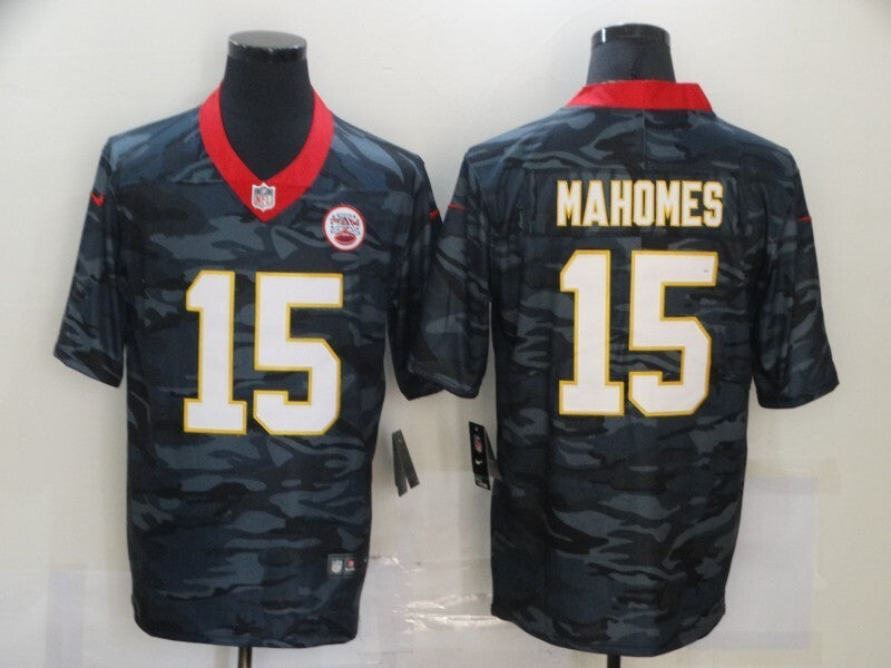 Kansas City Chiefs #15 Patrick Mahomes II 20 Camo Adult 896 Football Jersey football jersey product view 1