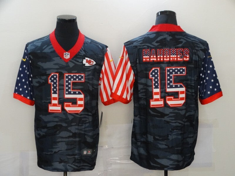 Kansas City Chiefs #15 Patrick Mahomes II Adult 796 Football Jersey football jersey product view 1