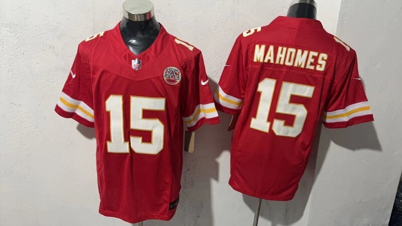 Kansas City Chiefs #15 Patrick Mahomes Style 3 Football Jersey football jersey product view 1