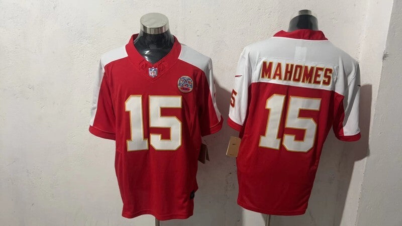 Kansas City Chiefs #15 Patrick Mahomes Style 5 Football Jersey football jersey product view 1