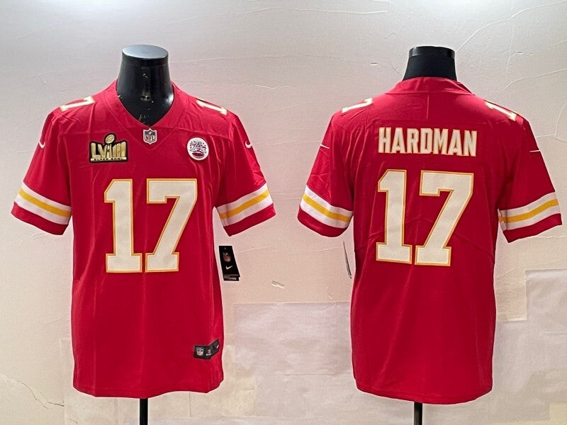 Kansas City Chiefs #17 Mecole Hardman Chiefs V2 Style 2 Football Jersey football jersey product view 1