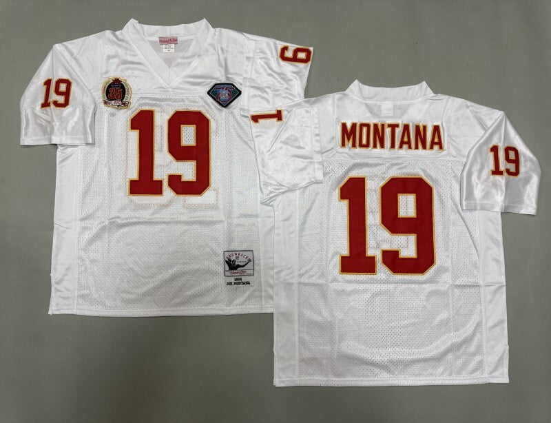 Kansas City Chiefs #19 Joe Montana Kansas City Chiefs Style 1 Football Jersey football jersey product view 1