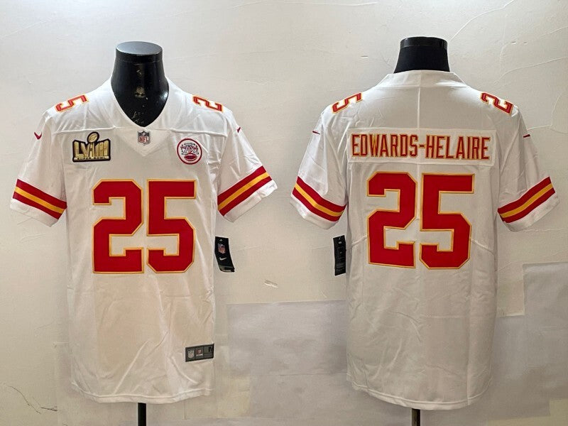 Kansas City Chiefs #25 Chiefs V2 Style 2 Football Jersey football jersey product view 1