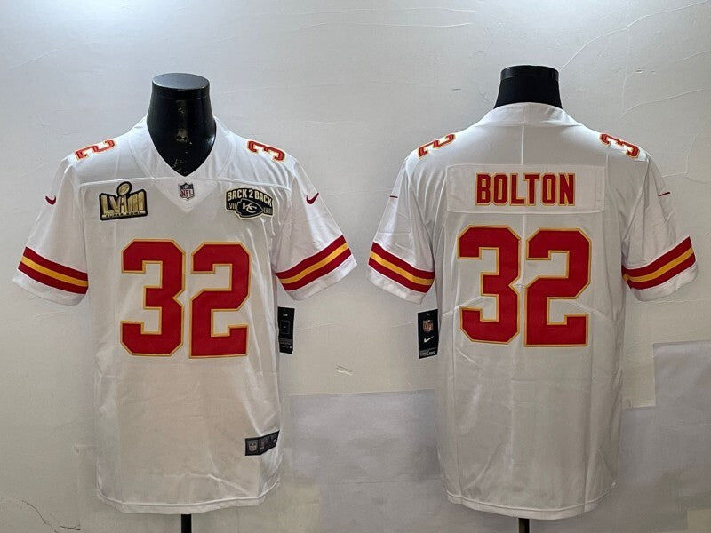 Kansas City Chiefs #32 Nick Bolton Chiefs V2 Style 1 Football Jersey football jersey product view 1