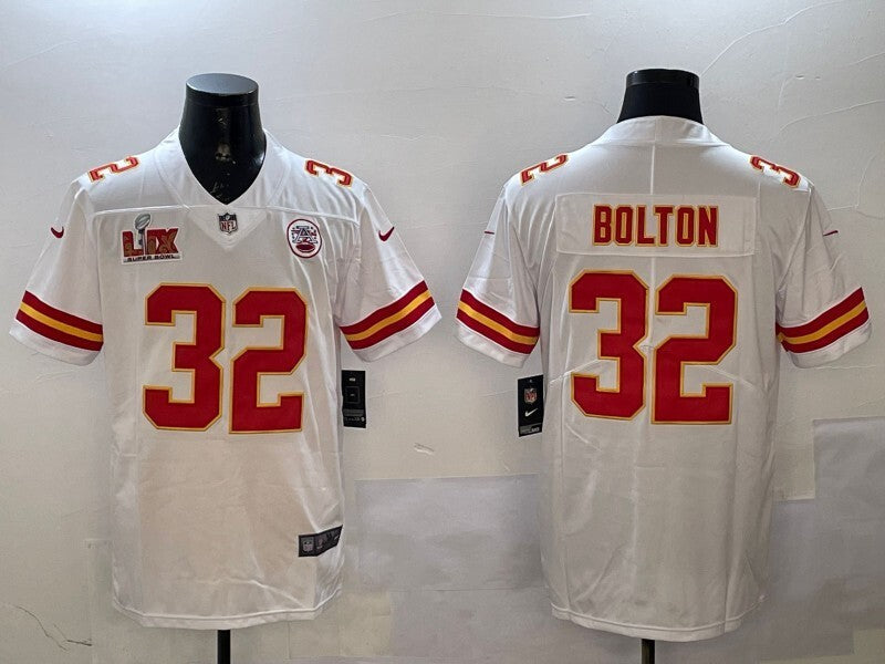 Kansas City Chiefs #32 Nick Bolton Chiefs V2 Style 4 Football Jersey football jersey product view 1