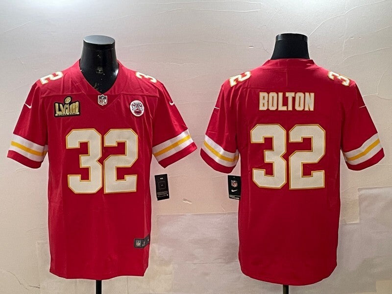 Kansas City Chiefs #32 Nick Bolton Chiefs V2 Style 6 Football Jersey football jersey product view 1