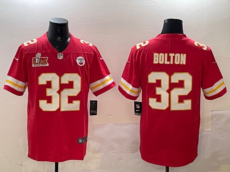 Kansas City Chiefs #32 Nick Bolton Chiefs V2 Style 8 Football Jersey football jersey product view 1
