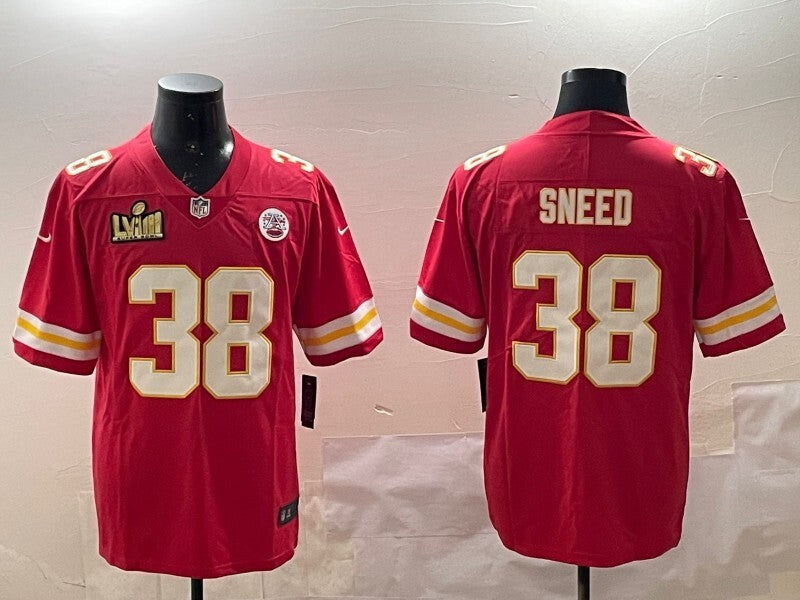 Kansas City Chiefs #38 L'Jarius Sneed Chiefs V2 Style 2 Football Jersey football jersey product view 1