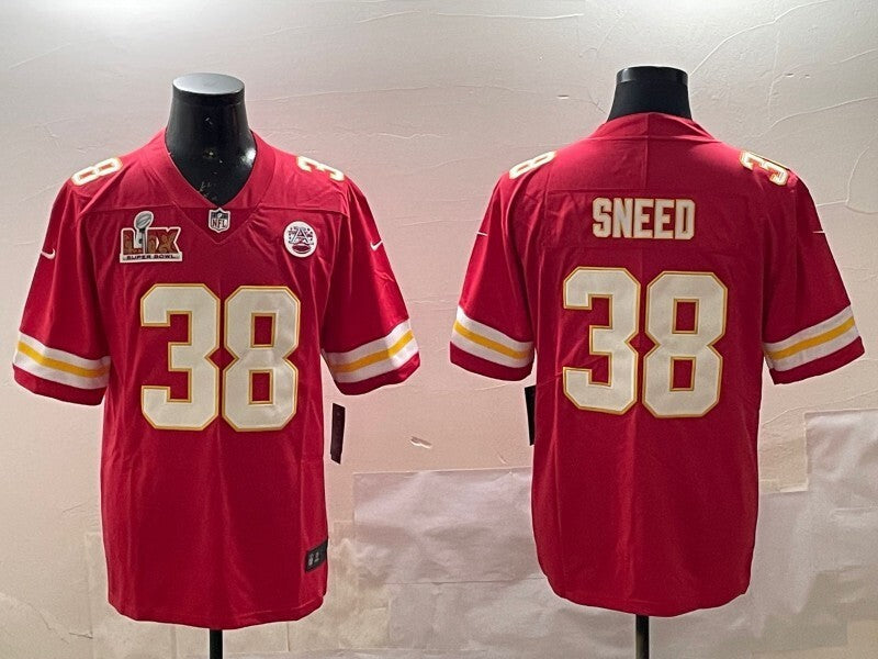 Kansas City Chiefs #38 L'Jarius Sneed Chiefs V2 Style 4 Football Jersey football jersey product view 1