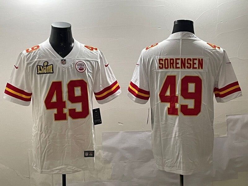Kansas City Chiefs #49 Daniel Sorensen Chiefs V2 Style 2 Football Jersey football jersey product view 1