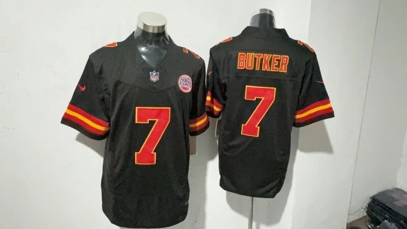 Kansas City Chiefs #7 Harrison Butker Style 1 Football Jersey football jersey product view 1