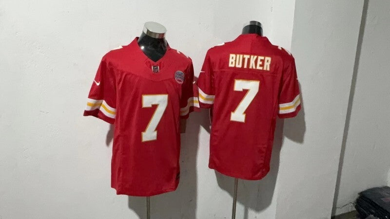 Kansas City Chiefs #7 Harrison Butker Style 2 Football Jersey football jersey product view 1