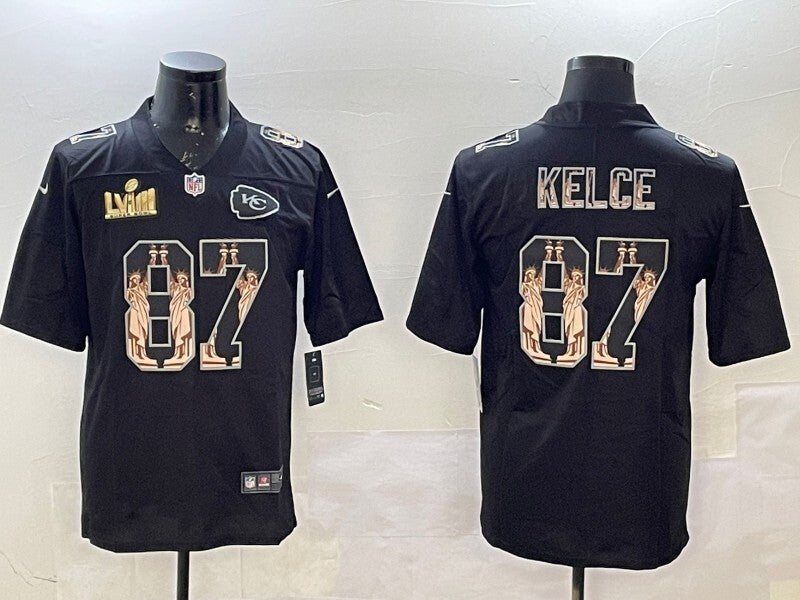 Kansas City Chiefs #87 Travis Kelce Chiefs Adult Style 7 Football Jersey football jersey product view 1