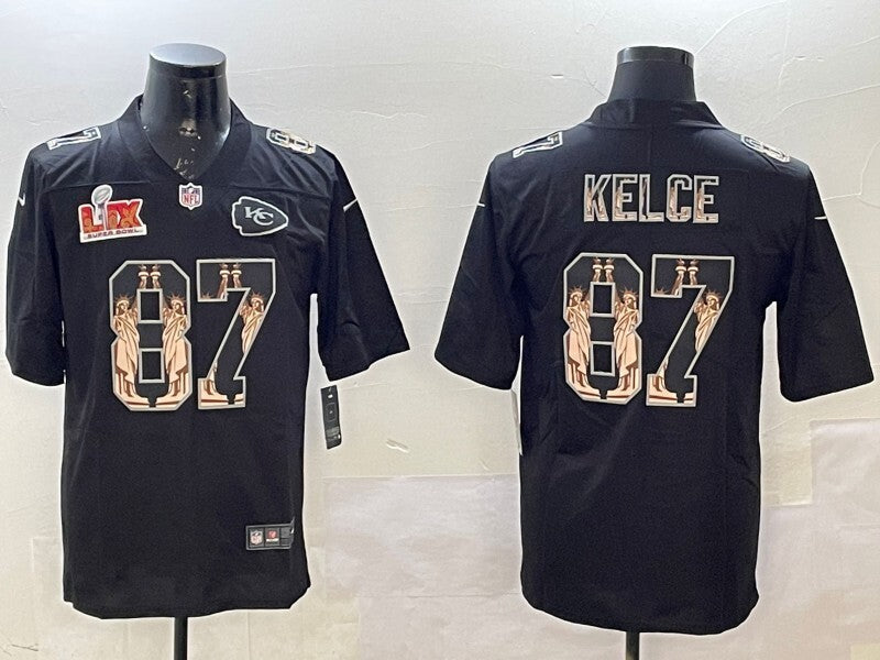 Kansas City Chiefs #87 Travis Kelce Chiefs Adult Style 9 Football Jersey football jersey product view 1