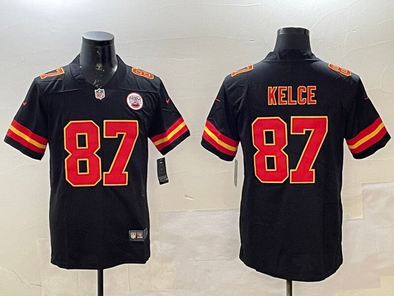 Kansas City Chiefs #87 Travis Kelce Chiefs V2 Football Jersey football jersey product view 1