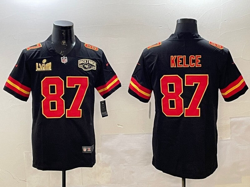 Kansas City Chiefs #87 Travis Kelce Chiefs V2 Style 1 Football Jersey football jersey product view 1