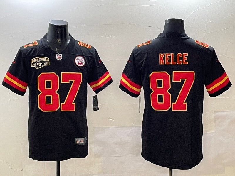 Kansas City Chiefs #87 Travis Kelce Chiefs V2 Style 3 Football Jersey football jersey product view 1