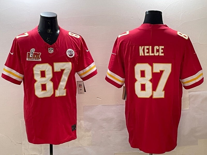 Kansas City Chiefs #87 Travis Kelce Chiefs V3 Style 6 Football Jersey football jersey product view 1