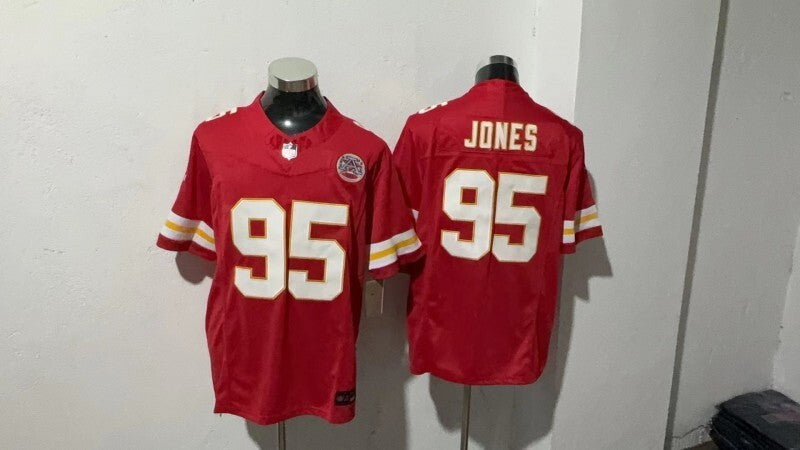 Kansas City Chiefs #95 Chris Jones Style 2 Football Jersey football jersey product view 1