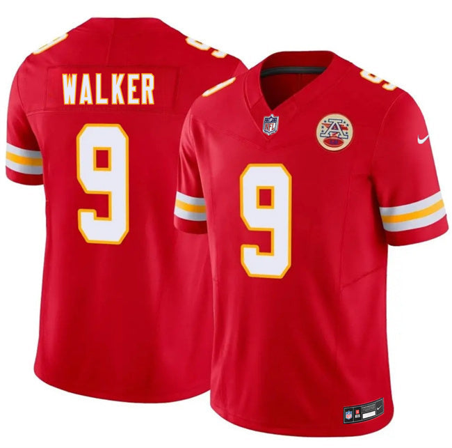 Kansas City Chiefs #9 Kenneth Walker III Red 2026 F.U.S.E. Vapor Untouchable Football Jersey football jersey product view 1