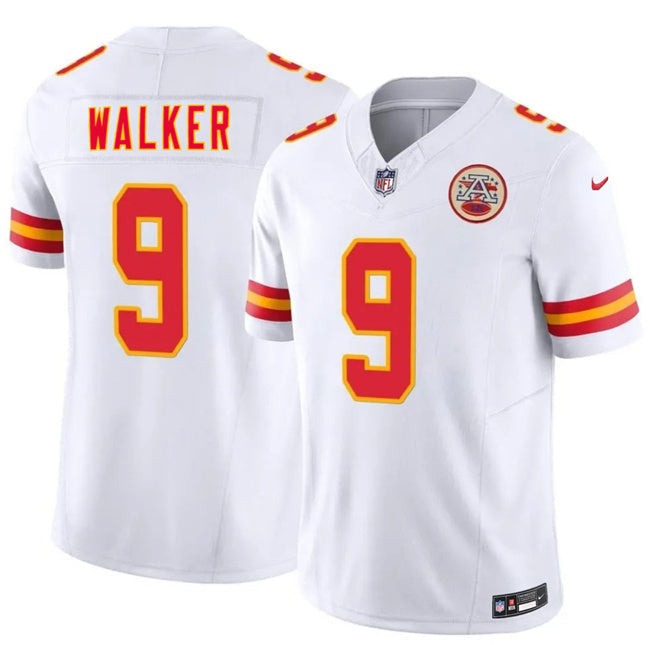 Kansas City Chiefs #9 Kenneth Walker III White 2026 F.U.S.E. Vapor Untouchable Football Jersey football jersey product view 1