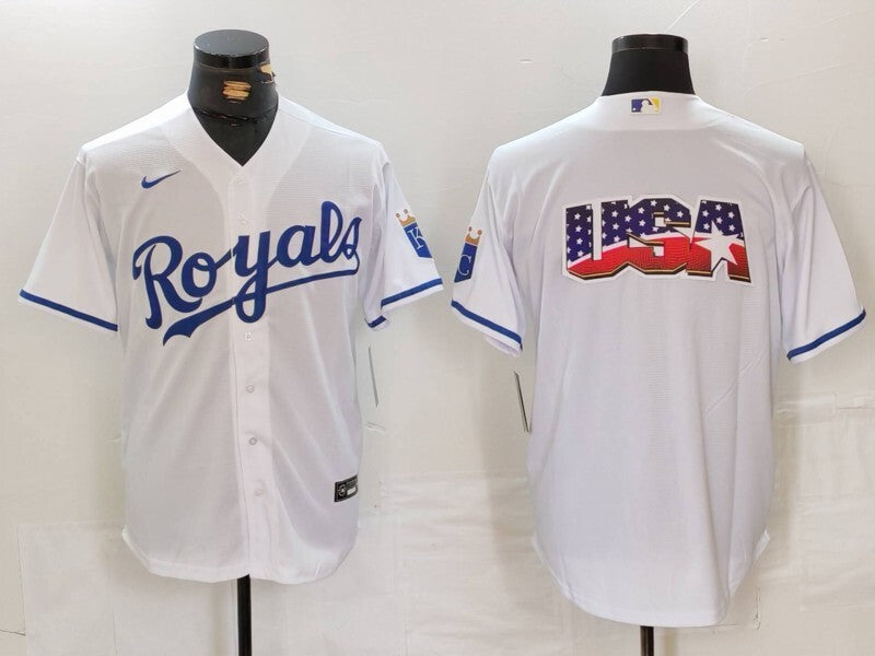 Kansas City Royals Fan Edition Style 3 Baseball Jersey baseball jersey product view 1