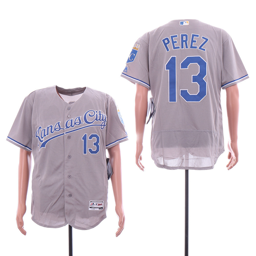 Kansas City Royals #13 Style 3 Baseball Jersey baseball jersey product view 1