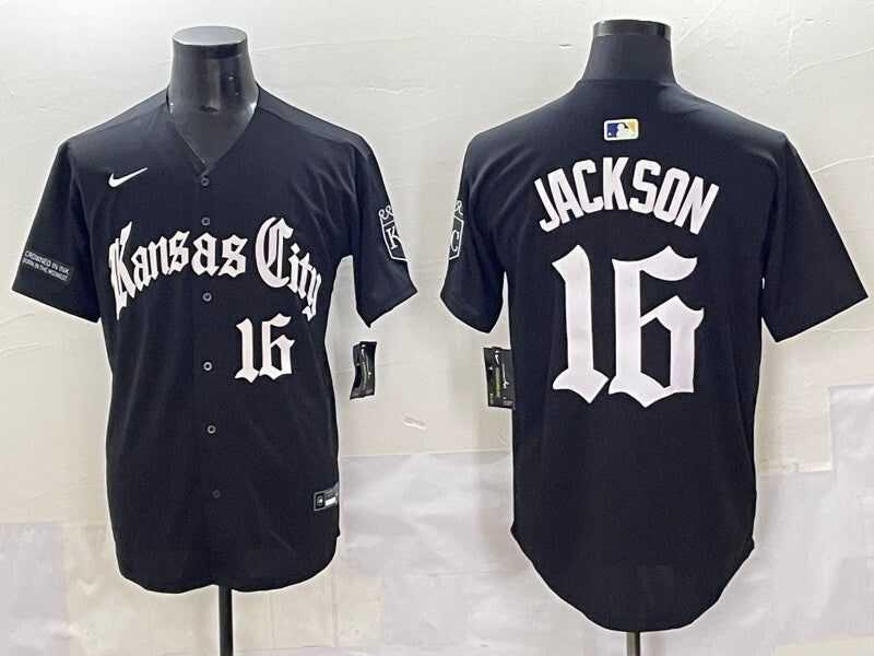 Kansas City Royals #16 Bo Jackson Royals 5 Collaboration Style 1 Baseball Jersey baseball jersey product view 1