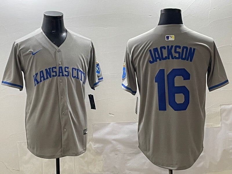 Kansas City Royals #16 Bo Jackson Royals Adult Baseball Jersey baseball jersey product view 1