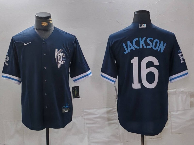 Kansas City Royals #16 Bo Jackson Royals City Adult Baseball Jersey baseball jersey product view 1